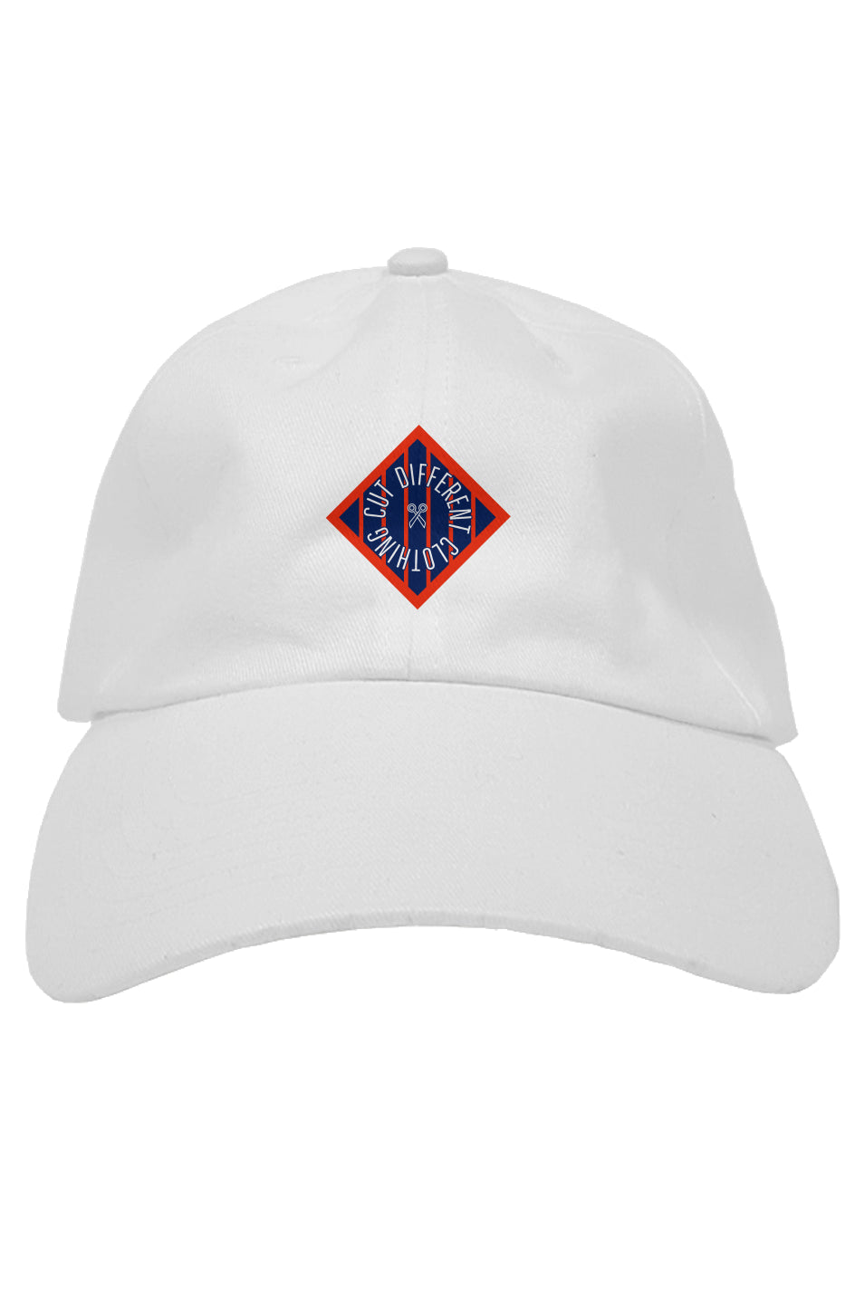 Cut Different Dad Cap (White/Red/Blue)