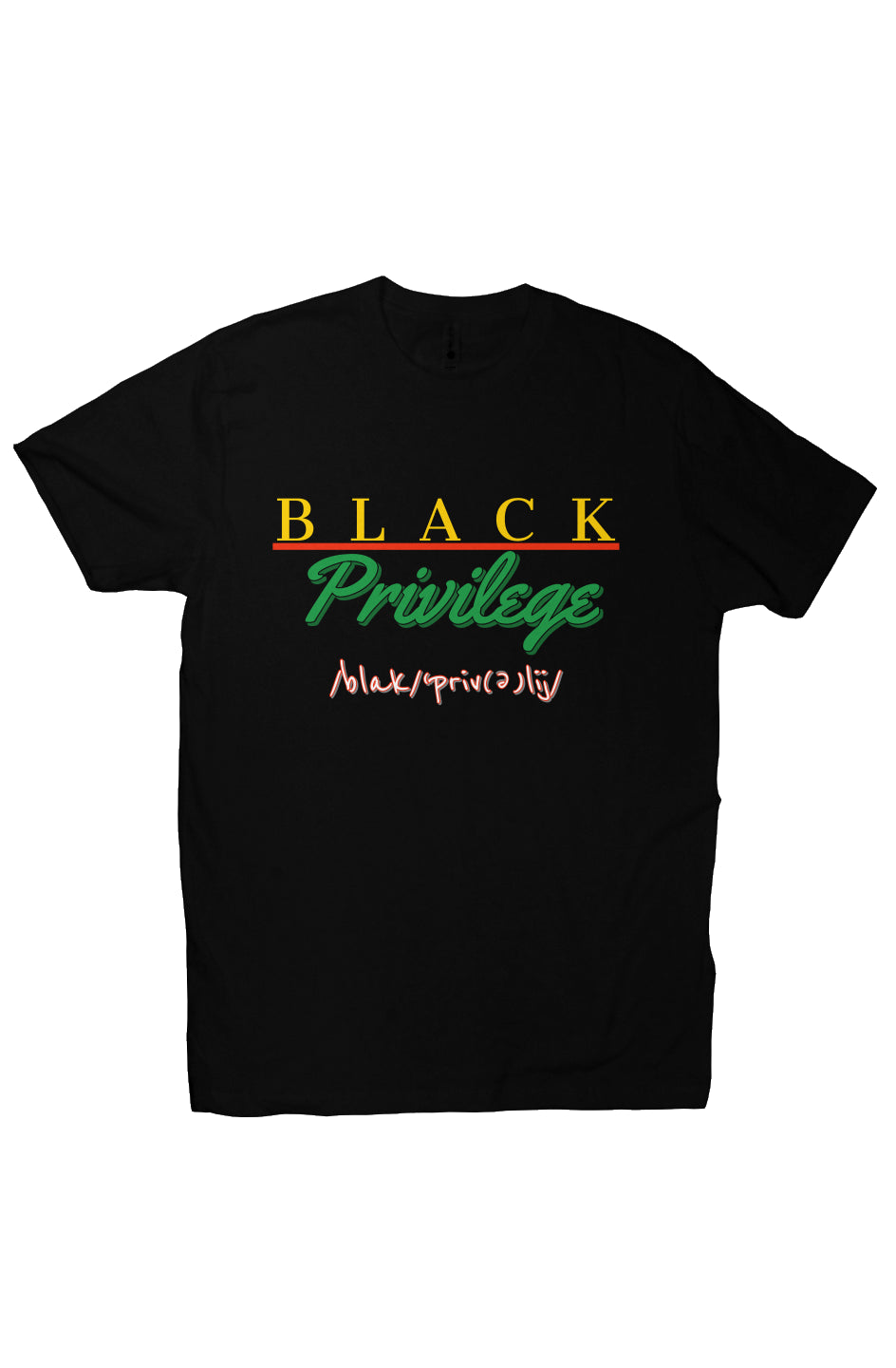 Black Privilege - Men's T-Shirt (Black)