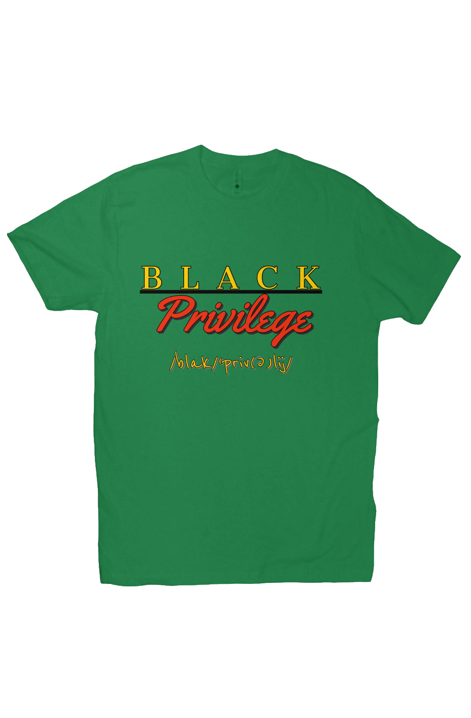 Black Privilege - Men's T-Shirt (Green)